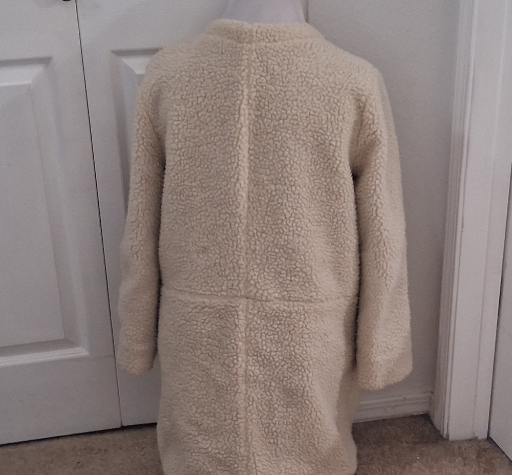 Loup Carly Faux Shearling Button Up Coat Size S - Picture 8 of 10